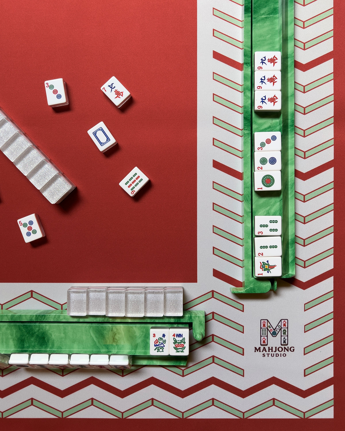Silver Glitter x Red Ripple x Green Marbled Racks