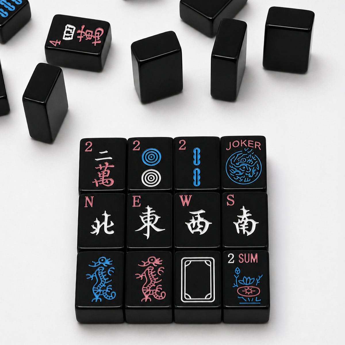 Black Mahjic Tiles