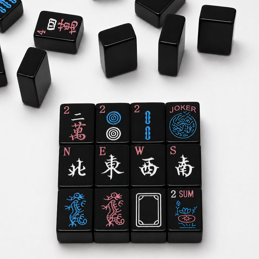Black Mahjic Tiles
